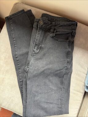 American Eagle Outfitters Women's Charcoal Gray Skinny Jeans